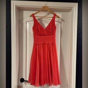 Tadashi Shoji Chiffon Coral Dress